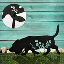 Basset Hound Metal Dog Stake Garden Garden Statue, Yard Decoration Art Lawn, Dog Gifts for Dog Lovers, Outdoor Home Decoration Metal Animal Statue by GreenHaven Gardens