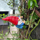Hanging Gnome Garden Statue Decoration,Climbing Gnomes Statue Figurine Ornament for Indoor Outdoor Home Garden Decor by CozyNest Decor