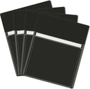 Magnetic Pocket 4 Pack – Self-Adhesive Magnetic Storage Pouch for Documents, Notes & Tools, Strong Magnet Backing for Fridge, Whiteboards, and Metal Surfaces (Black 4Pcs) by CozyNest Decor