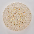 12-Light Crystal Flush Mount Chandelier Ceiling Light Fixture for Living Room Dining Room Bedroom Foyer Entryway Hallway Closet Bathroom (Gold D24)