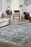 Keen Home Design 6x9 Rug - Machine Washable Area Rug with Non-Slip Backing, Ideal for Living Room, Dining Room, Bedroom - Vintage, Easy Clean, Durable, Low Pile Rug - (6' x 9') by CozyNest Decor
