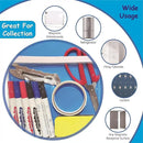 Magnetic Pocket 4 Pack – Self-Adhesive Magnetic Storage Pouch for Documents, Notes & Tools, Strong Magnet Backing for Fridge, Whiteboards, and Metal Surfaces (White 4Pcs) by CozyNest Decor