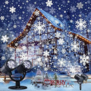 Snowflake Christmas Projector, LED Snow Lamp with Timer for Indoor/Outdoor Decor by GreenHaven Gardens