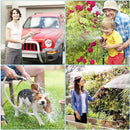 Garden Hose Splitter, 2pcs 3/4" 2 Way Plastic Water Hose Splitter, Garden Hose Connector with Faucet Watering Shut Off for Landscaping, Gardening, Flower Planting, Irrigation by GreenHaven Gardens