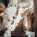 JOYIN 150 Pcs White Balloons, Different Sizes 18 12 10 5 Inch White Latex Balloon Arch Kit with Instruction for Birthday Decoration Party Graduation Wedding Holiday by TinyTreasures Baby Boutique