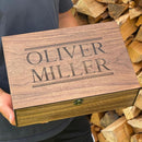 Personalized wooden name box for memories, keepsake Christmas gift, present for Him, Her, Boyfriend, Girlfriend, Baby Boy, Baby Girl, Brother, Sister, Guy, Groomsmen, Bride Friend for Birthday by TinyTreasures Baby Boutique