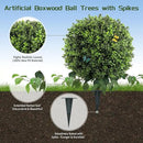 28" Artificial Boxwood Ball Bush, UV Resistant Topiary Tree Faux Boxwood Ball Shaped Porch Bushes with Ground Spike Artificial Bushes for Outdoors Front Door Decor Home Garden by GreenHaven Gardens