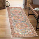 Keen Home Design 2x10 Rug - Machine Washable Runner with Non-Slip Backing, Ideal for Hallway, Entryway, Kitchen, Laundry Room - Vintage, Easy Clean, Durable, Low Pile Rug - (2'6" x 10') by CozyNest Decor