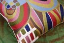 Hundertwasser Modern Pillow Cover Contemporary Pillowcase Outdoor Abstract Couch Accent Throw Pillowsham Mid Century Chair Cushions Handmade Wool Size 18x18 by CozyNest Decor