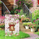 Heyfibro Spring Cute Cat Welcome Garden Flag 12x18 Inch Double Sided Burlap Butterfly Floral Yard Flag for Seasonal Holiday Farmhouse Outdoor Decor(ONLY FLAG) by GreenHaven Gardens