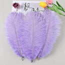 THARAHT Lavender Ostrich Feathers 24pcs Natural Bulk 10-12Inch 25cm-30cm for Crafts Wedding Party Centerpieces Easter Gatsbi and Decoration Feather by CozyNest Decor
