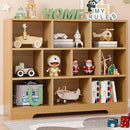Book Shelf, 10 Cubes Storage Organizer, 3-Tier Open Shelf Wooden Bookcase, Freestanding Wooden Bookshelf Cube Shelf for Bedroom, Living Room by CozyNest Decor