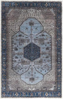 Keen Home Design 2x3 Rug - Machine Washable Entry Rug with Non-Slip Backing, Ideal for Enteryway, Kitchen, Bathroom, Laundry Room - Vintage, Easy Clean, Durable, Low Pile Rug - (2' x 3') by CozyNest Decor
