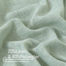 LAMIT Light Sage Linen Curtains 84 inch Length 2 Panels Set, Linen Textured Light Filtering Drapes Bronze Grommet Boho Burlap Panels for Bedroom/Living Room, 52 x 84 Inch by CozyNest Decor
