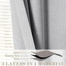 Full Blackout Privacy Curtains, 240 Inch Extra Wide Linen Blend Drapes, Pinch Pleat Window Drapery for Room Divider Storage/Space Room Separation, 1 Panel, W 240" x L 108", Silver Grey by CozyNest Decor