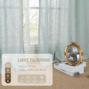 LAMIT Greyish Blue Linen Curtains 45 Inches Long for Bedroom, Light Filtering Panels Bronze Grommet Neutral Drapes for Kitchen/Window/Loft Room, 34 x 45 Inch, 2 Panels by CozyNest Decor