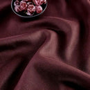 Solino Home Linen Burgundy Table Runner 90 Inches Long - 100% Pure Linen 14 x 90 Inch Table Runner for Fall, Autumn, Thanksgiving - Classic Hemstitch by CozyNest Decor