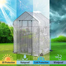WORKPRO Greenhouse, 56” x 56” x 77” Heavy Duty Walk in Greenhouses for Outdoors with Screen Windows, Thicken PE Cover, 3 Tier 8 Shelves Portable Green House Kit for Patio, Backyard and Porch by GreenHaven Gardens