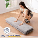 MAXYOYO 1.2" Thick Baby Play Mat for Floor, 49"x 49" Foldable Playpen Mat, Tummy Time Foam Mats Ultra Soft Support, Padded Carpet with Non-Slip Backing for Infant,Kids and Toddler Crawling, Grey by TinyTreasures Baby Boutique