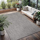 Washable Indoor Outdoor Rug 8x10 Weather Resistant Area Rugs Modern Solid for Porch Deck Balcony Backyard Patio Outside Carpet (8 X 10 Silver Grey) by CozyNest Decor