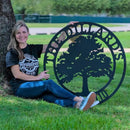 RealSteel, Tree of Life, Oak Tree Family Monogram, Custom Metal Signs, Personalized Wall Art, Split Letter Monogram, Metal Wall Decor, Last Name Sign, Family Name Sign, Dad Gift, Outdoor Garden Decor by CozyNest Decor