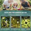 GIGALUMI Solar Lights Outdoor Waterproof, 20 Pack, Stainless Steel LED Solar Garden Lights for Patio, Lawn, Yard and Landscape, Garden Decor Patio Decor,Warm White by GreenHaven Gardens