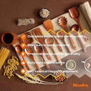 Riveira Dark Teak Kitchen Utensils Set - 12-Piece Non-Toxic Cooking Utensils Set - Wooden Spoons for Cooking - Spatula for Cooking - Teak Wooden Utensils by CozyNest Decor