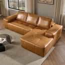 ovios Sectional Cloud Couch for Living Room, Modular Floor Sofa with Plush Corduroy, No Assembly Required, Big Comfy Couches Set with Fluffy Memory Foam, Stupendous U Shaped Sofas with Chaise, Brown by CozyNest Decor