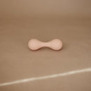 mushie Silicone Baby Shaker Rattle Toy | Ages 3+ Months (Blush) by TinyTreasures Baby Boutique