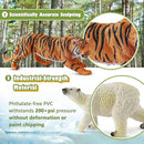 9 PCS Zoo Animal Toys for Kids 3-5 Realistic Plastic Wild Animal Figurine Toys Educational Learning Toy for Kids Boys Girls Toddlers by GreenHaven Gardens