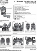 Creative Outdoor Original Folding Wagon All-Terrain Wheels by GreenHaven Gardens