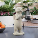 Solar Powered Garden Resin Statue Lights, 10 Inch Waterproof Outdoor Animal Cute Cat Figurine Lights, Suitable for Patios, Balconies, Lawns, Courtyards, Etc.(Basket) by GreenHaven Gardens