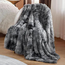 Bedsure GentleSoft Fluffy Fuzzy Faux Fur Throw Blanket, Soft Sherpa Fleece Cozy Gifts for Women, Grey Room Decor for Men Plush Blanket for Couch Bed, Thick Warm Minky Gifts for Girls Boys Teenages by CozyNest Decor