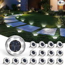 SOLPEX 16 Pack Solar Ground Lights Outdoor Waterproof, Solar Powered Pathway Lights, Landscape Lighting for Garden Walkway Driveway Backyard Decor (Cool White) by GreenHaven Gardens