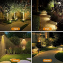 LANSOW Solar Spot Lights Outdoor, [8 Pack/76 LED] 2-in-1 Solar Landscape Spotlights, 3 Modes IP65 Waterproof Dusk to Dawn Solar Powered Flood Wall Lights for Outside Yard Garden Pathway(Warm White) by CozyNest Decor
