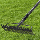 77'' Bow Rake ，17 Tines Metal Head Rakes with Stainless Steel Handle，Heavy Duty Garden Rake for Loosening Soil Gathering Leaf Leveling Lawn Farming Land Management Yarn Thatch Rake by GreenHaven Gardens