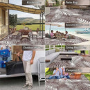 HiiARug Outdoor Rugs 9'x12' for Patios Clearance Brown Reversible Outdoor Rug, Outdoor Plastic Straw Rug RV Camping Rug Large Outdoor Mat for RV, Patio, Backyard, Deck, Picnic, Beach, Trailer, Camping by GreenHaven Gardens
