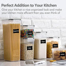 CHEFSTORY Airtight Food Storage Containers Set, 14 PCS Kitchen Storage Containers with Lids for Flour, Sugar and Cereal, Plastic Dry Food Canisters for Pantry Organization and Storage by CozyNest Decor