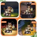 Json Garden Owls Statue with Solar LED Lantern, Loving Owls Family Embrace, Gifts for Mom Yard Art, Whimsical Figurine Large Sculpture Lighted Outdoor Mother's Day Spring Decorations for Lawn, Porch by CozyNest Decor