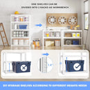 Raybee Garage Shelving Heavy Duty 2000LBS Storage Shelves Heavy Duty Shelving 5 Tier White Metal Shelves Pantry Shelf for Kitchen Closet Basement Warehouse 2 Pack by GreenHaven Gardens