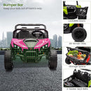 24V 2 Seater Ride On Car Truck, Power Wheels Kids UTV w/Parent Remote Control, 3.1 MPH Max Speed, Music Player, LED Lights & Storage, Electric Vehicle Ride On Toy for Kids Toddler Ages 3-8, Pink by TinyTreasures Baby Boutique
