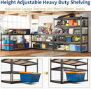 REIBII 48" W Garage Shelving Heavy Duty, 3000LBS Storage Shelves, 5-Tier Adjustable Metal Shelving, Garage Shelves Sturdy Industrial Shelf, Easy Assemble, 72" H x 48" W x 18" D by CozyNest Decor