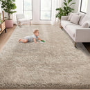 5x7 Area Rug for Living Room: Fluffy Shag Soft Washable Rugs Fuzzy Plush Indoor Carpet for Bedroom Nursery Playroom Dorm Kids Girls Boys Room (Camel, 5'x7') by TinyTreasures Baby Boutique