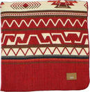 Inca Aztec Throw, Queen, King Blanket | Southwest Indian Navajo Boho Style | Native Cover for Camping, Bedding, Couch, Vanlife | Faux Alpaca, Lightweight, Hypoallergenic (Inti Red, Queen) by CozyNest Decor