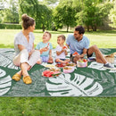 GAOMON Outdoor Rugs 9x18 Waterproof Patio Rug Outdoor Plastic Straw Rug Reversible Camping Mat, Portable RV Picnic Carpet with Bag & 4 Stakes, UV Resistant Outside Carpet for Deck Balcony, Green by CozyNest Decor