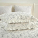 MarCielo 3-Piece 100% Cotton Bedspread Lightweight Quilt Coverlet Embroidery Farmhouse Bedding Set (Floral,Queen (98" X 90")) by CozyNest Decor