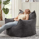 Giant Bean Bag Chair Sofa for Adults Teens, Comfy Corduroy Large Bean Bag Chairs with Armrests for Bedroom Living Room, Adult BeanBag Lazy Sofa Couch Chairs with Filler Included by CozyNest Decor