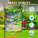 Spring Garden Flags 12.x18 Double Sided - Floral Garden Flag Printed in Premium Polyester - Seasonal House Welcome Banner for Outdoor, Yard, Lawn, Deck, and Patio - Suits Standard Flag Poles by GreenHaven Gardens