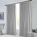 Macochico 100% Blackout Light Grey Linen Curtains 84 Inches Long Pinch Pleated Burlap Curtains for Bedroom Living Room Farmhouse Nursery Thermal Window Panels with Tieback 72”Wx84”L 1 Panel by CozyNest Decor
