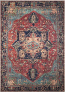 Keen Home Design 8x10 Rug - Machine Washable Area Rug with Non-Slip Backing, Ideal for Living Room, Dining Room, Bedroom - Vintage, Easy Clean, Durable, Low Pile Rug - (8' x 10') by CozyNest Decor